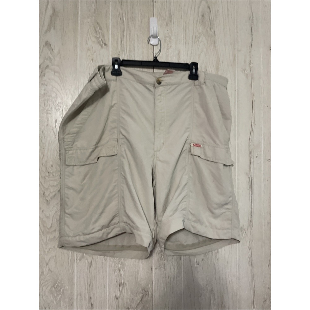 Berkeley Fishing RipStop Fishing Cargo Shorts‎ Men's 2XL  Khaki